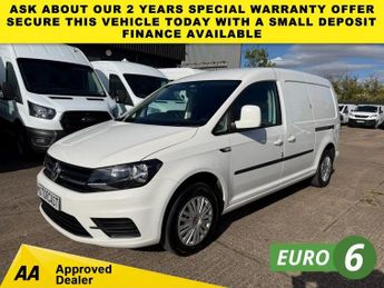 Volkswagen Caddy Maxi 2.0 TDI C20 TRENDLINE LWB 100BHP. EURO 6 ULEZ. AIRCON. SENSORS. 