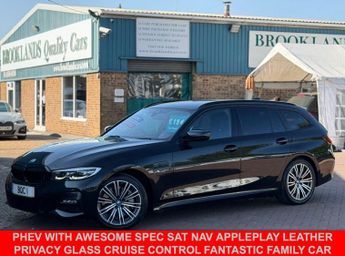 BMW 3 Series 2.0 330e 12kWh M Sport Touring Black Sapphire Petrol Plug-in Hyb