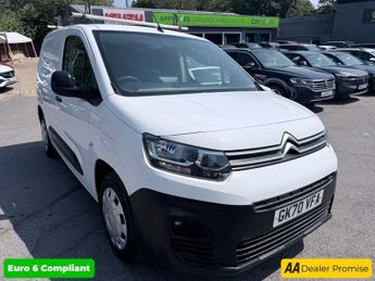 Citroen Berlingo White 1.5 BlueHDi 1000 Enterprise M SWB Van, 82,000 miles, Euro 