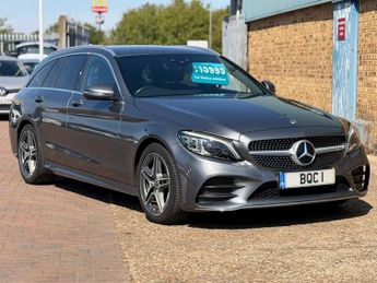 MERCEDES-BENZ C CLASS 1.5 C200 MHEV EQ Boost AMG Line (Premium) Estate Selenite Grey P