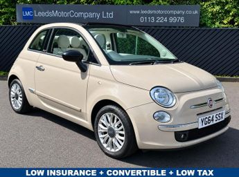 Fiat 500 1.2 Lounge Convertible 2dr Petrol Manual Euro 6 (s/s) (69 bhp)