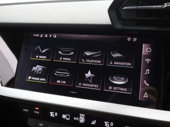 AUDI A3 1.4 TFSIe 40 Sport Sportback 5dr Petrol Plug-in Hybrid S Tronic 