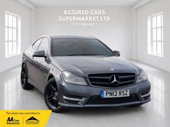 Mercedes C Class 1.8 C180 BlueEfficiency AMG Sport Coupe 2dr Petrol G-Tronic+ Eur