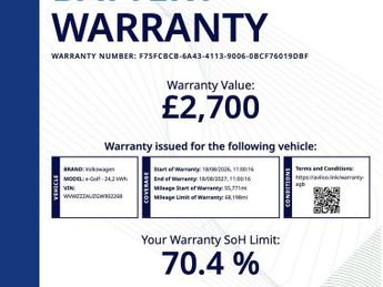 VOLKSWAGEN E-GOLF e-Golf Hatchback 5dr Electric Auto (115 ps)