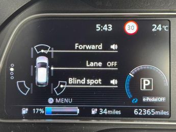 NISSAN LEAF 62kWh e+ Tekna Hatchback 5dr Electric Auto (217 ps)