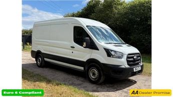 Ford Transit White 2.0 350 EcoBlue MHEV Leader L3 H2 Van, 59,110 miles, Euro 