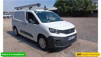 Peugeot Partner White 1.5 BlueHDi 950 Professional LWB Van, 30,400 miles, Euro 6