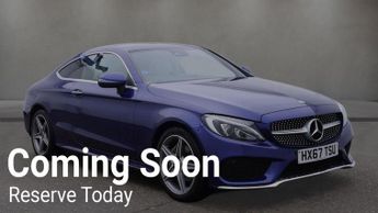 Mercedes C Class 2.0 C200 AMG Line (Premium Plus) Coupe 2dr Petrol G-Tronic+ Euro