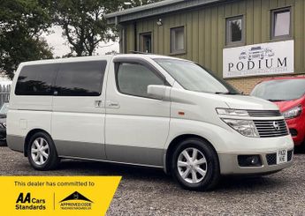 Nissan Elgrand 3.5 CAMPER SINK-STOVE-TOWBAR-FRIDGE-CAMERA-TV