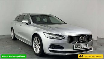 Volvo V90 Silver 2.0 B4 MHEV Momentum Estate, 65,600 miles, Euro 6 hybrid,