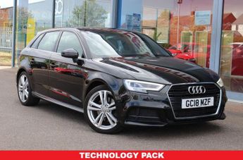 AUDI A3 2.0 TFSI S line Sportback 5dr Petrol Manual Euro 6 (s/s) (190 ps