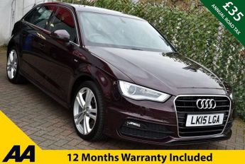 Audi A3 1.4TFSi S-LINE 5 DOOR S-TRONIC AUTO 123 BHP (EURO 6)