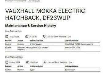VAUXHALL MOKKA ELECTRIC 50kWh GS SUV 5dr Electric Auto (136 ps)
