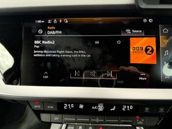 AUDI A3 1.0 TFSI 30 S line Sportback 5dr Petrol S Tronic Euro 6 (s/s) (1
