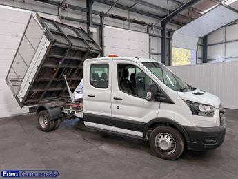 FORD TRANSIT 2.0 350 EcoBlue Leader Chassis Double Cab TIPPER Manual RWD L3 E
