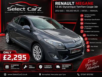Renault Megane 1.5 dCi Dynamique TomTom Coupe 3dr Diesel Manual Euro 5 (s/s) (1