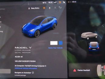 TESLA MODEL Y (Dual Motor) Long Range SUV 5dr Electric Auto 4WDE (384 bhp)