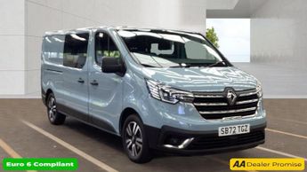 Renault Trafic Blue 2.0 dCi LL30 Sport+ 6 Seats Crew Van, 64,200 miles, Euro 6,