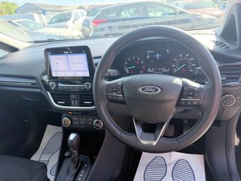 FORD FIESTA Black 1.0T EcoBoost MHEV Titanium, 15,350 miles, Euro 6 hybrid, 