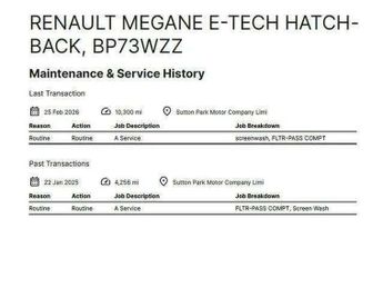 RENAULT MEGANE E-TECH 60kWh iconic Hatchback 5dr Electric Auto (optimum charge) (220 p