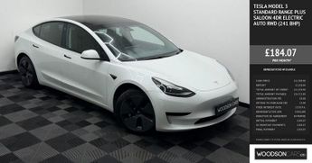 TESLA Model 3 Standard Range Plus Saloon 4dr Electric Auto RWD (241 bhp)