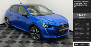 PEUGEOT E-208 50kWh GT Hatchback 5dr Electric Auto (136 ps)