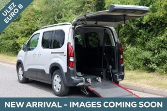 Peugeot Rifter 3 Seat Wheelchair Accessible Disabled Access Vehicle WAV