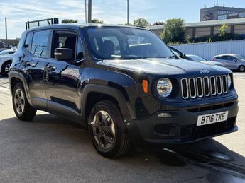 Jeep Renegade 1.6 E-TorQ Sport SUV 5 Door Petrol Manual Black Euro 6 