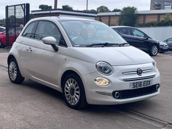 Fiat 500 1.2 Lounge Hatchback 3 Door Petrol Manual White Euro 6 Low Tax