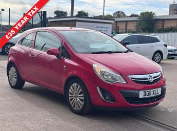 Vauxhall Corsa 1.0 ecoFLEX 12V Excite Hatchback 3 door Petrol Manual in Red