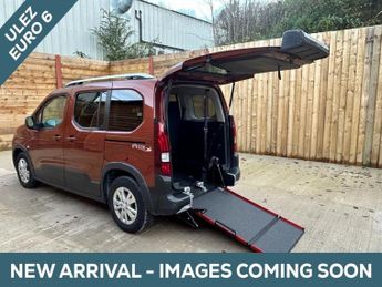 Peugeot Rifter 3 Seat Petrol Auto Wheelchair Accessible Disabled Access Vehicle