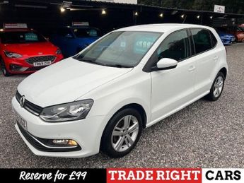 Volkswagen Polo 1.0 BlueMotion Tech Match Hatchback 5dr Petrol Manual Euro 6 (s/