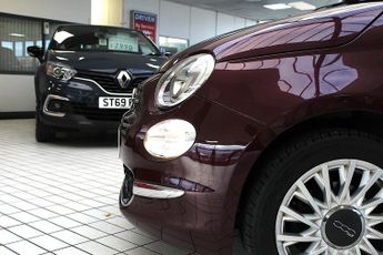 FIAT 500 1.2 Lounge Hatchback 3dr Petrol Manual Euro 6 (s/s) (69 bhp)