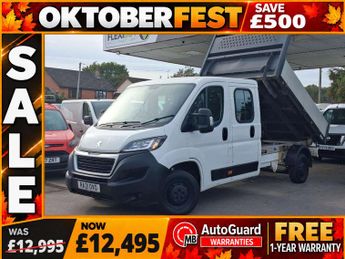 Peugeot Boxer 2.2 BlueHDi 335 Built for Business Tipper Double Cab 4dr Diesel 