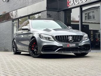 Mercedes C Class 4.0 C63 V8 BiTurbo AMG S (Premium Plus) Saloon + PAN ROOF + CARB