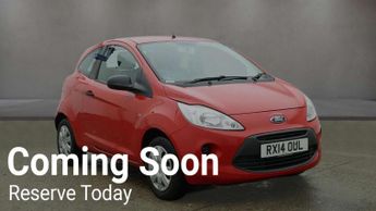 Ford Ka 1.2 Studio Hatchback 3dr Petrol Manual Euro 6 (s/s) (69 ps)