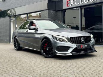 Mercedes C Class 2.1 C250d AMG Line (Premium Plus) Saloon + PAN ROOF + RED LEATHE
