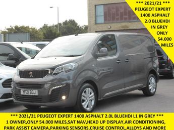 Peugeot Expert 1400 Asphalt 120 L1 In Grey With Only 54.000 Miles,sat Nav,park 