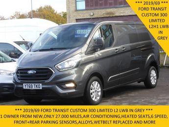 Ford Transit 300 Limited Ecoblue L2 Lwb In Grey With Only 27.000 Miles, Air C