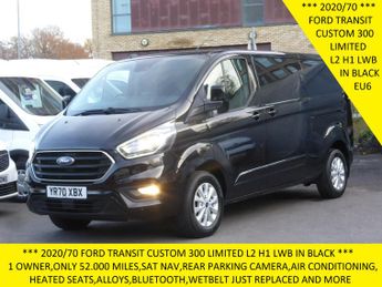 Ford Transit 300 Limited L2 Lwb In Black With Only 52.000 Miles,sat Nav,park 