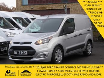 Ford Transit Connect 200 Trend L1 Swb In Silver Only 57.000 Miles,dab Radio,bluetooth