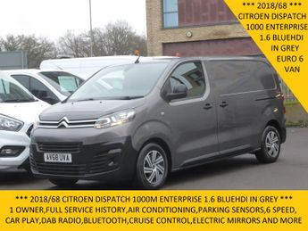 Citroen Dispatch 1000 Enterprise 1.6 Bluehdi In Grey With Air Conditioning,parkin