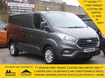 Ford Transit 280 Limited Ecoblue L1 Swb In Grey Only 56.000 Miles,air Conditi