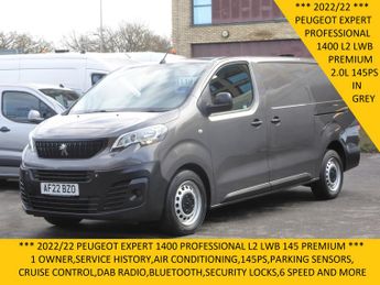 Peugeot Expert 1400 Professional 145 Premium L2 Lwb In Grey With Air Conditioni