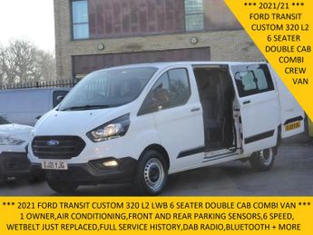 Ford Transit 320 Leader Lwb 6 Seater Double Cab Combi Crew Van With Air Condi