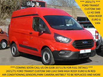 Ford Transit 340 Leader Ecoblue In Red With Air Conditioning,rear Camera,park