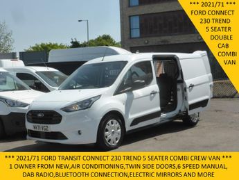 Ford Transit Connect 230 Trend L2 Lwb 5 Seater Double Cab Crew Van With Air Condition