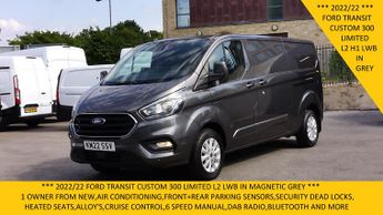 Ford Transit 300 Limited Ecoblue L2 Lwb In Grey With Air Conditioning,parking