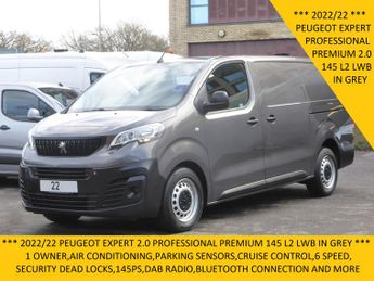 Peugeot Expert 2.0 Professional 145 Premium L2 Lwb In Grey With Air Conditionin
