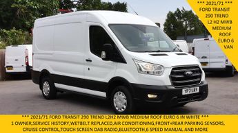 Ford Transit 290 Trend L2h2 Mwb Medium Roof With Air Conditioning,parking Sen